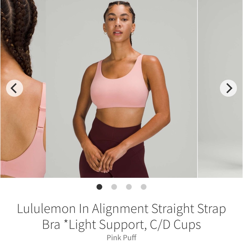 Lululemon In Alignment Straight Strap
Bra *Light Support, C/D Cups